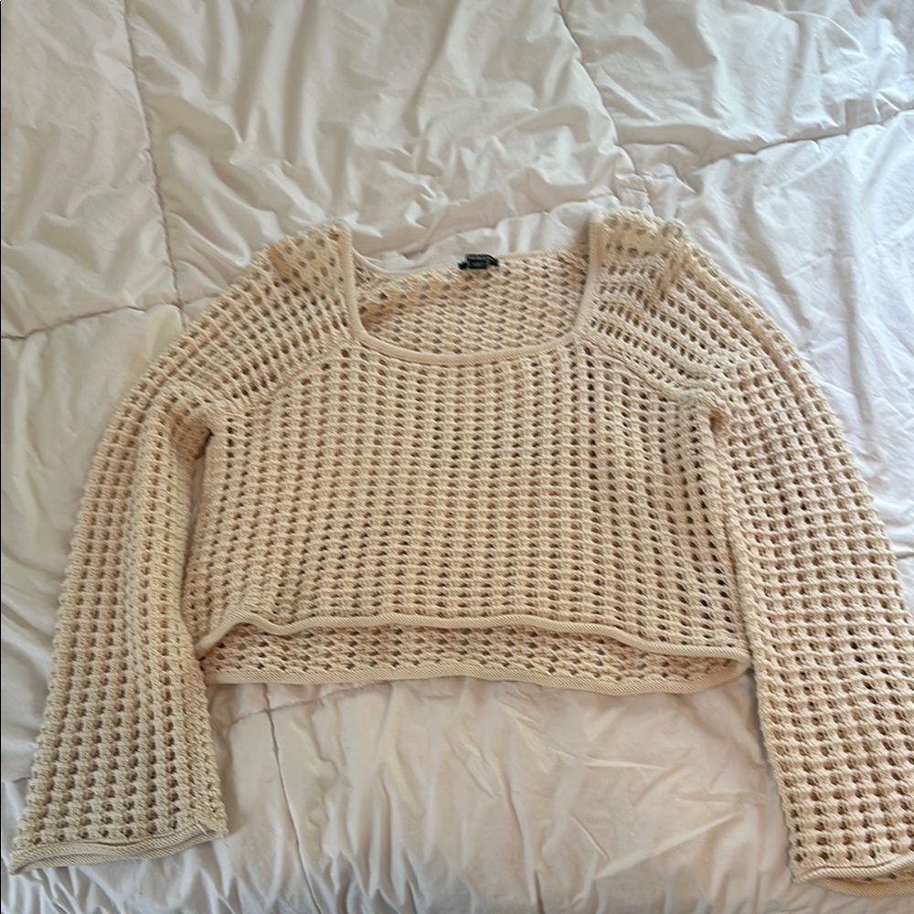 Women's Cream Knit Sweater